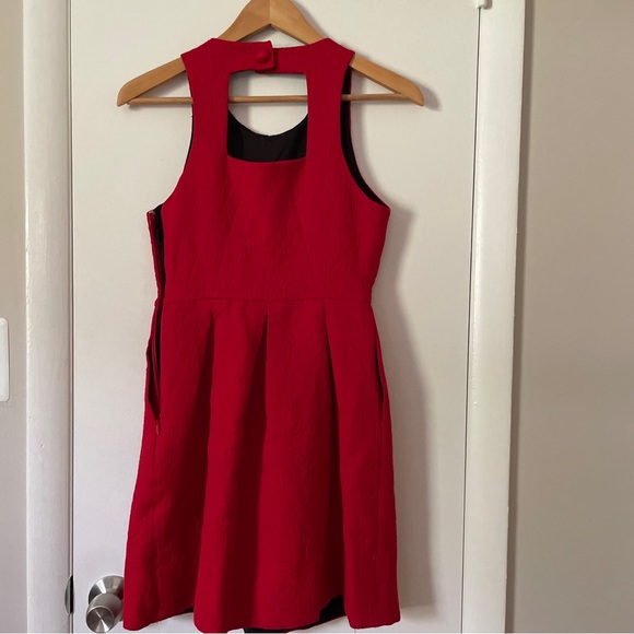 Anthropologie Moulinette Soeurs - Textured Fit Flare Dress with Pockets size 2 - Picture 3 of 6